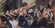Frans Hals Festmabl of the officers of the St. Jorisdoelen in Haarlem France oil painting reproduction